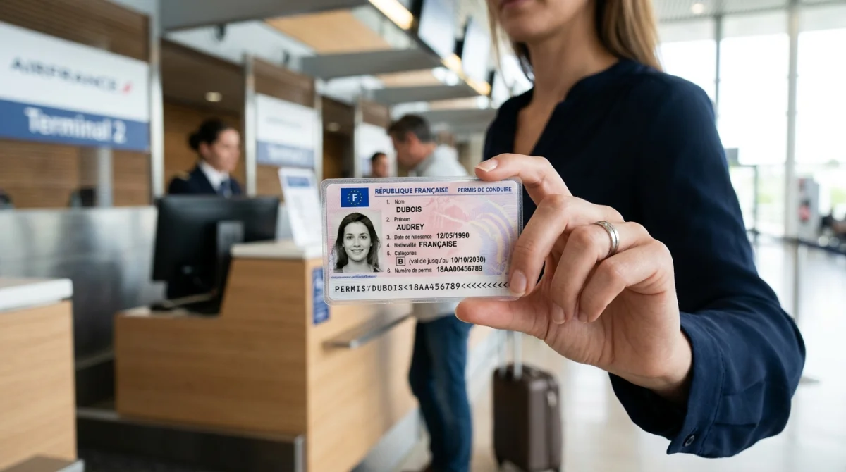 peut on prendre l'avion avec un permis de conduire