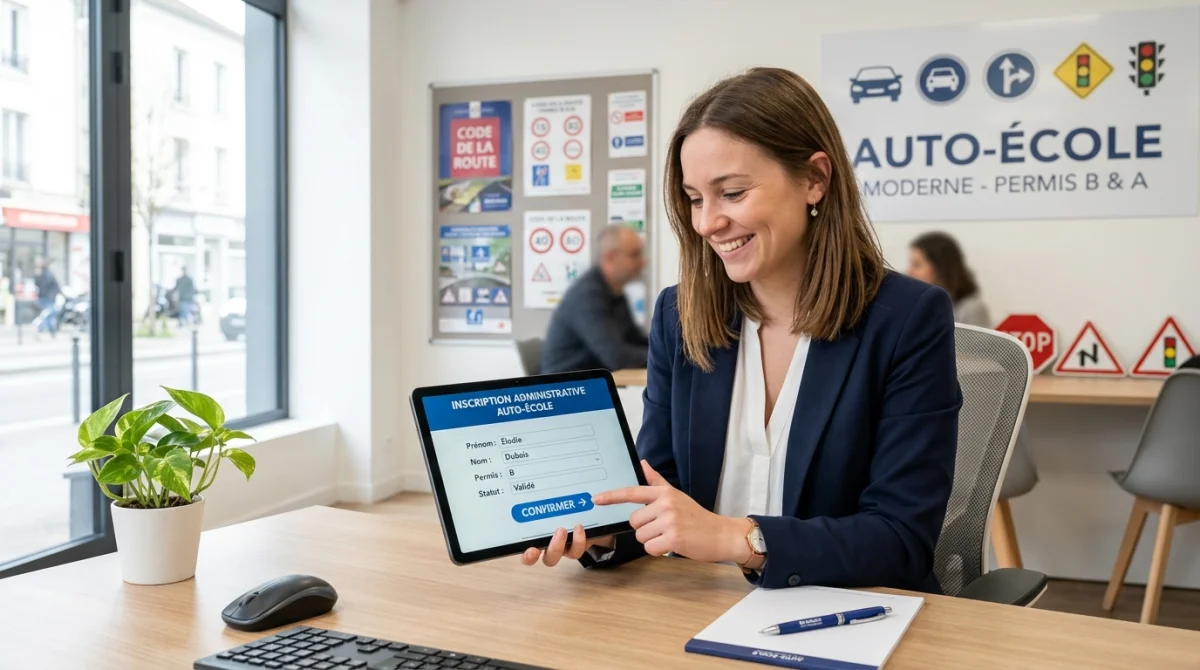 que veut dire prise sous mandat par votre auto ecole