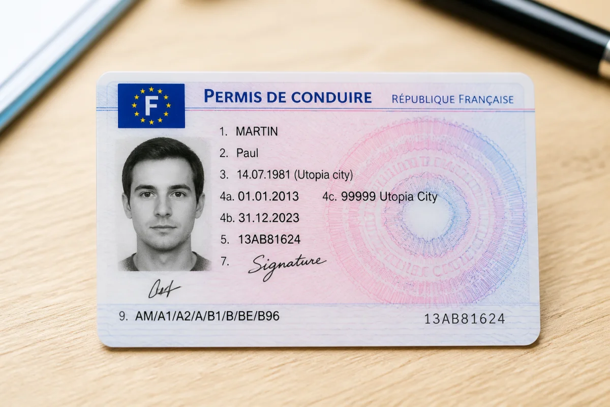 comment lire un permis de conduire portugais
