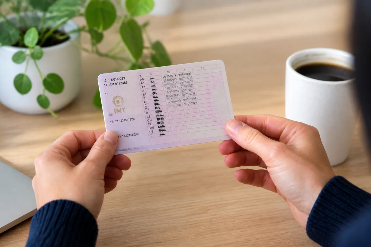 comment lire un permis de conduire portugais
